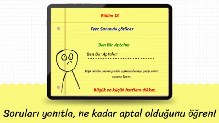 Aptallık Testi android App screenshot 1